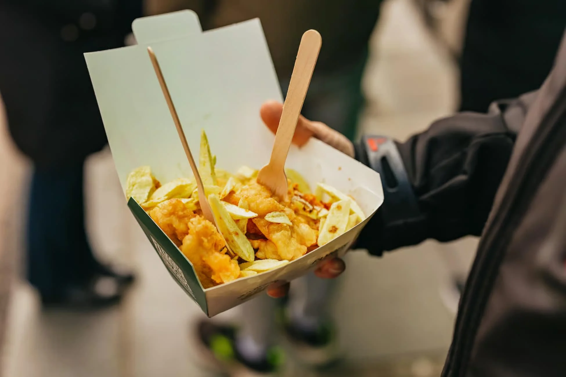 Street food during a Dublin street food tour