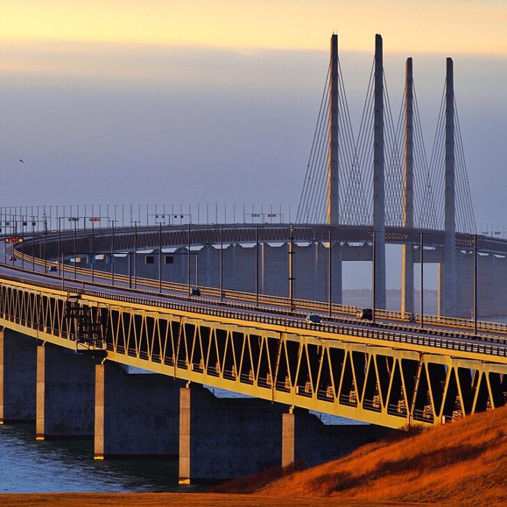 trains use the lower level of the oresund bridge making a copenhagen to malmo day trip easy