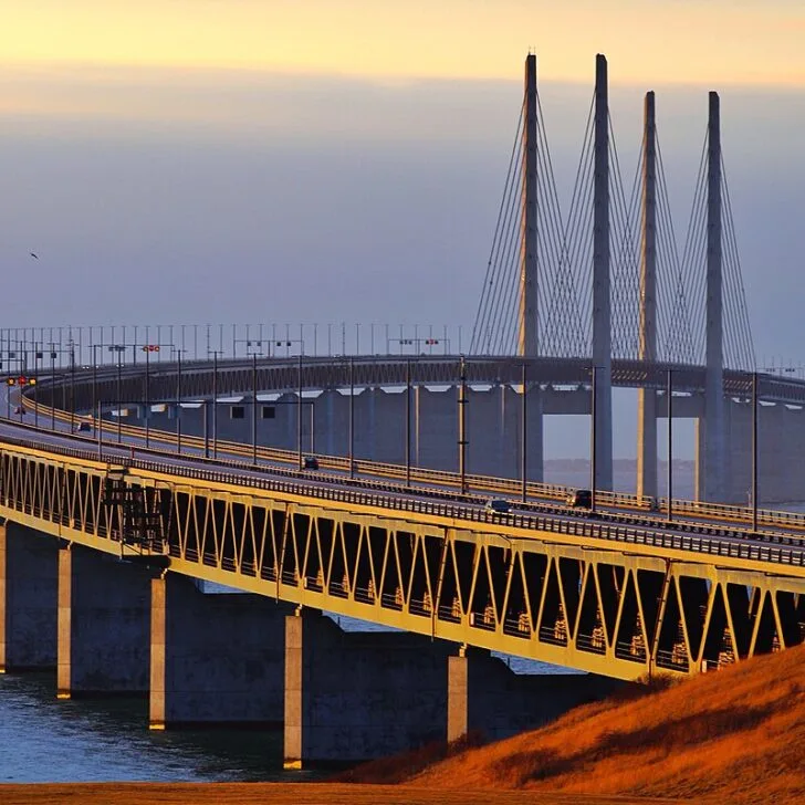 trains use the lower level of the oresund bridge making a copenhagen to malmo day trip easy