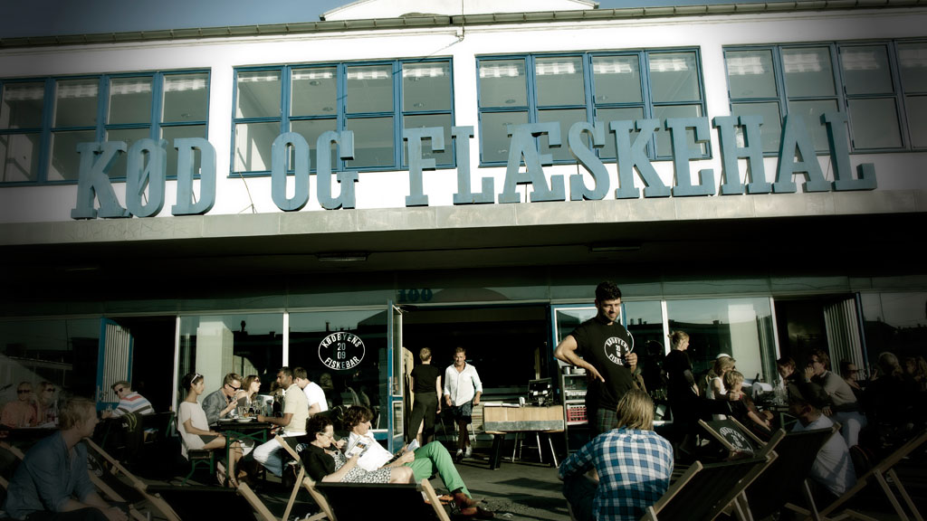 a restaurant in a former warehouse in the meatpacking district vesterbro copenhagen denmark