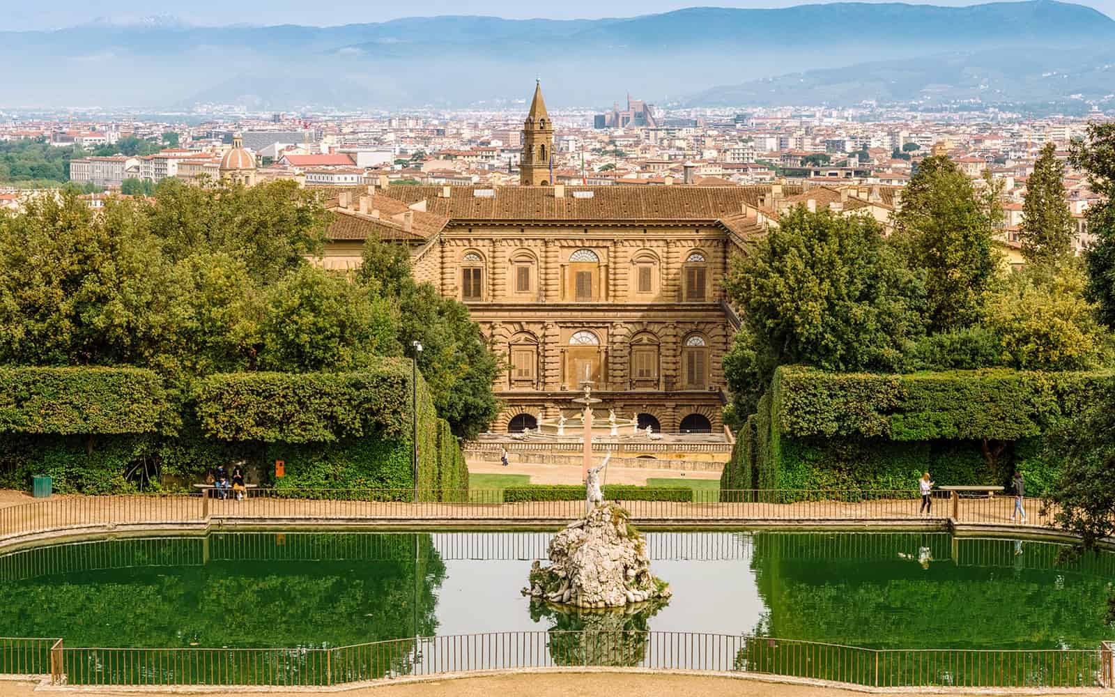The breathtaking views over Florence from Bobboli Gardens