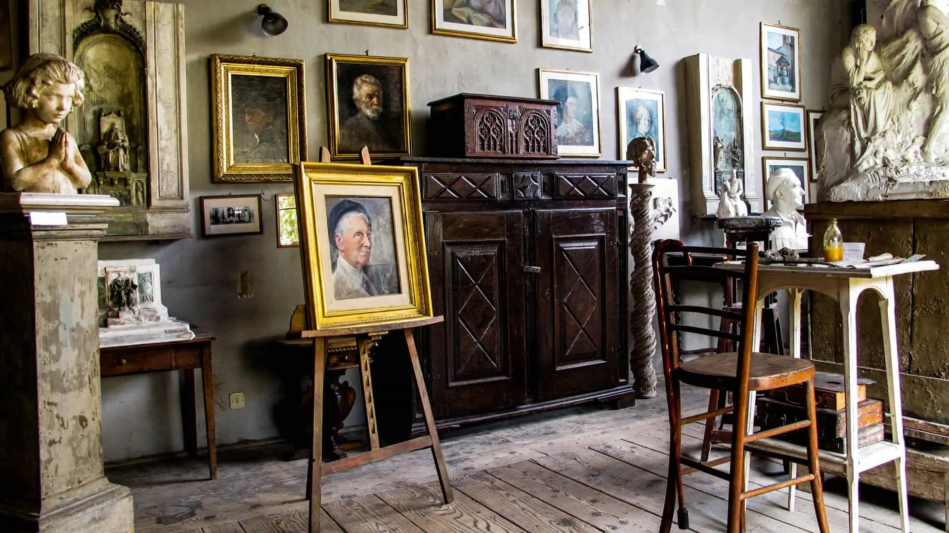 Artist studio at Villa Borghese