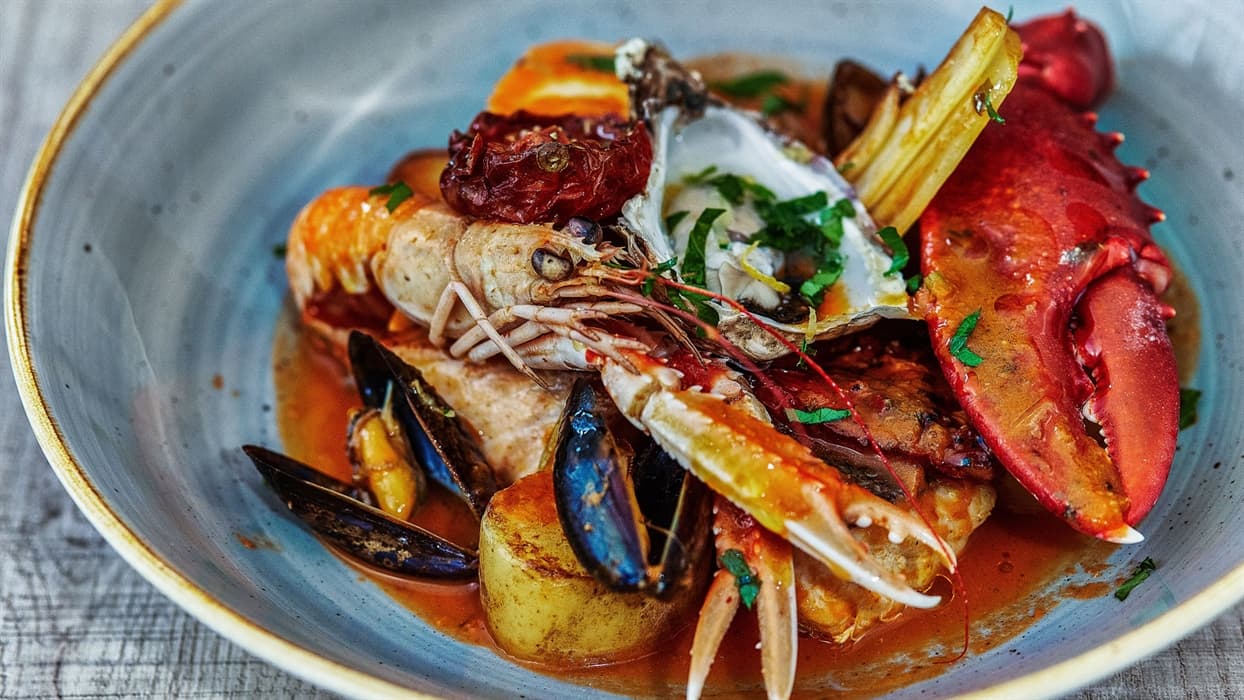 a seafood casserole from mourne seafood bar in belfast northern ireland