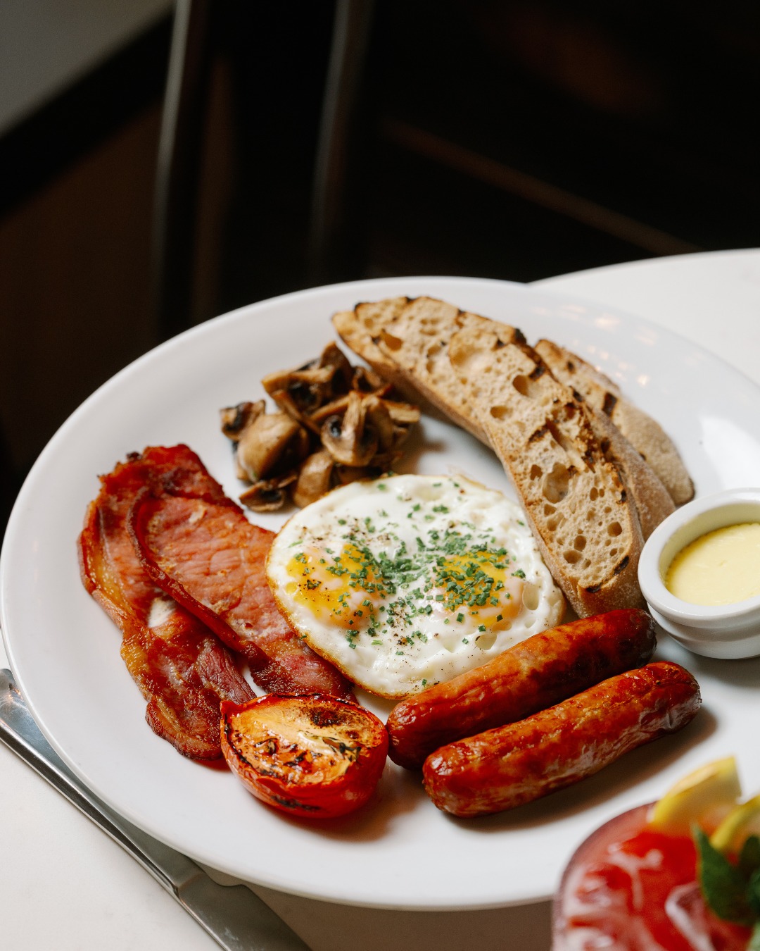 a robinson and cleaver cooked breakfast from parisien french brasserie in belfast northern ireland