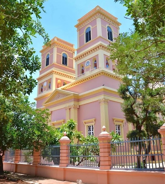  Notre Dame des Anges Church in Pondicherry, India