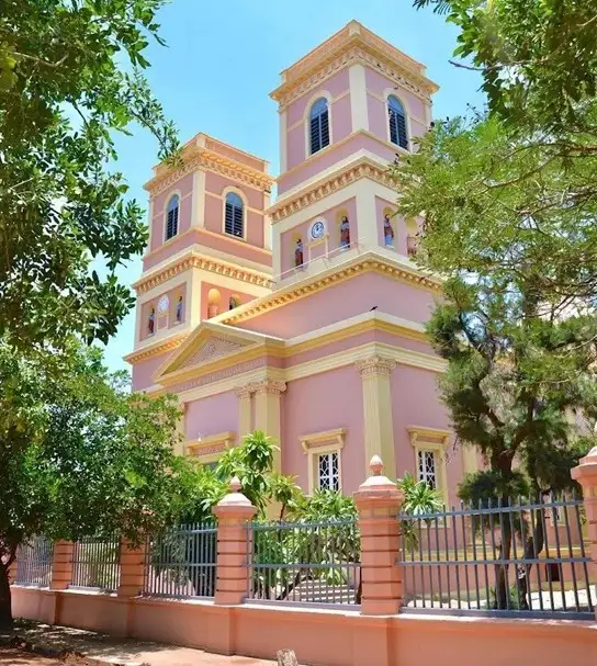  Notre Dame des Anges Church in Pondicherry, India