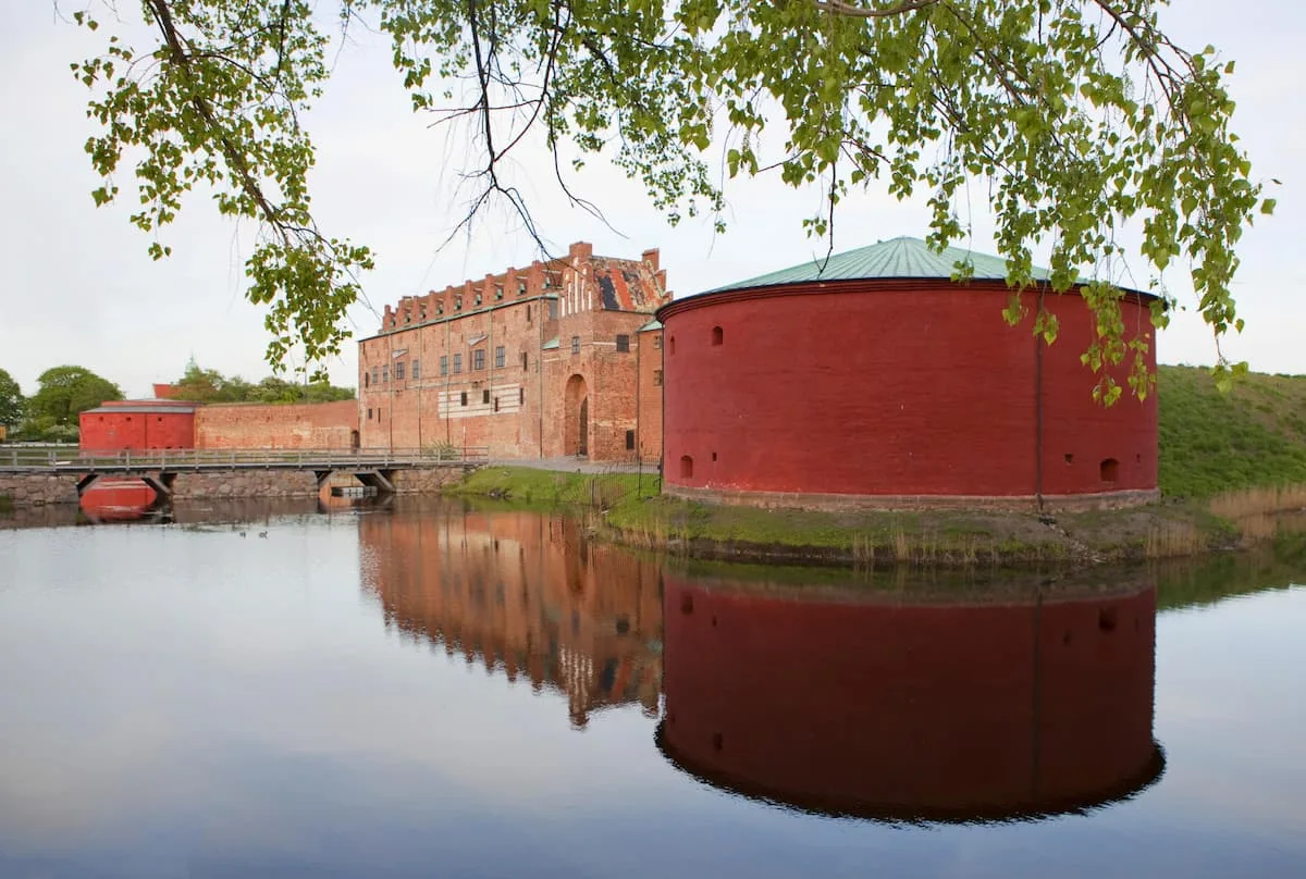 red brick malmo castle was built in 1526 to enforce the sound dues a toll charged by the kingdom of denmark in malmo sweden