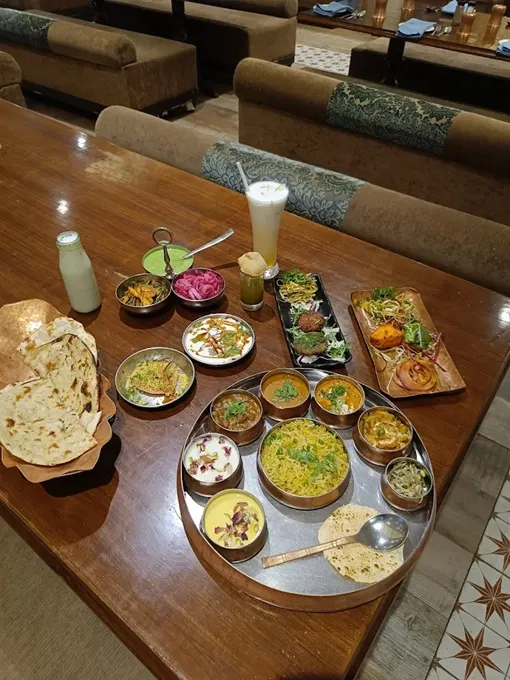 Indian thali meal in Mumbai