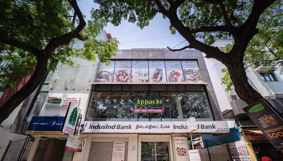 Exterior of Appachi Restaurant in Pondicherry, India 