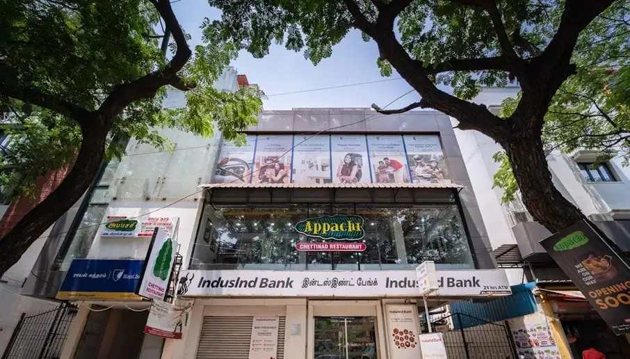 Exterior of Appachi Restaurant in Pondicherry, India 