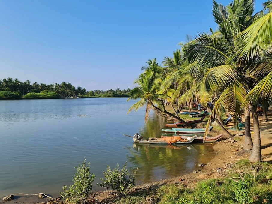 Eden Beach in Pondicherry, India