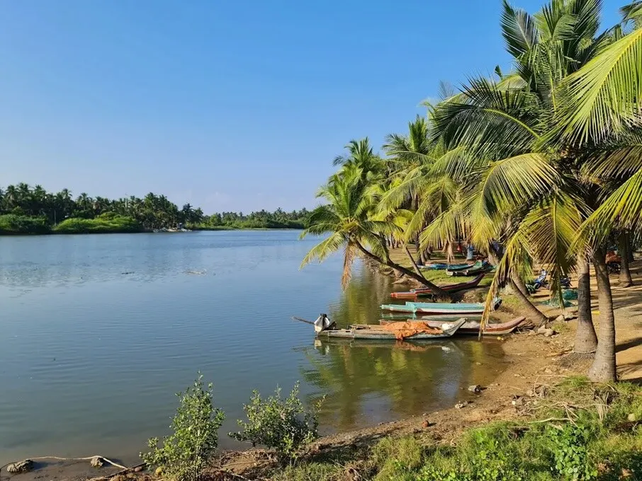 Eden Beach in Pondicherry, India