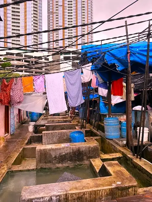 `The world's largest open air laundry in Mumbai, India