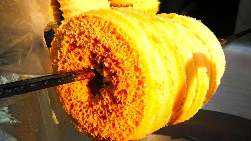 Ghevar, a popular dessert in Jaipur, India