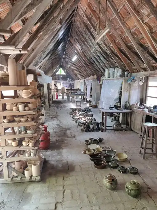 Golden Bridge Pottery in Pondicherry, India 
