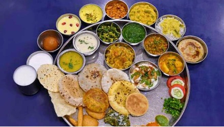 A lavish thali in Mumbai, India