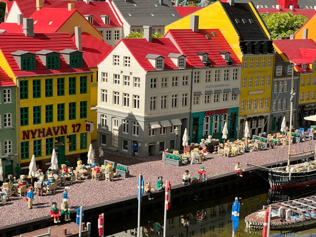 copenhagen in lego form at legoland billund denmark