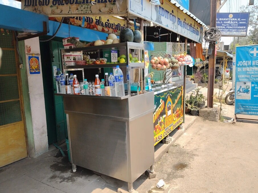 Goubert Market food stall 