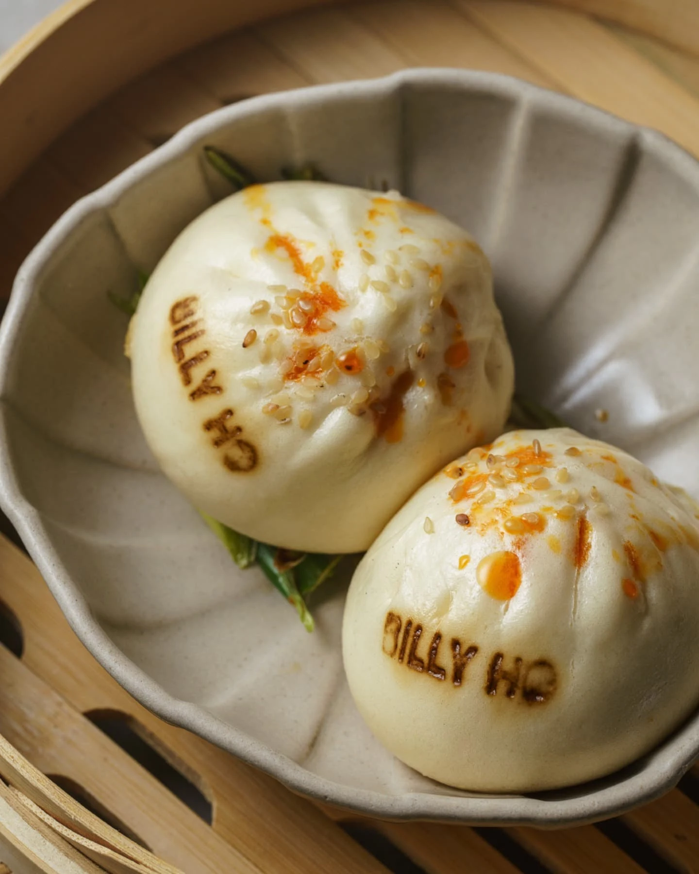 Crab bao buns