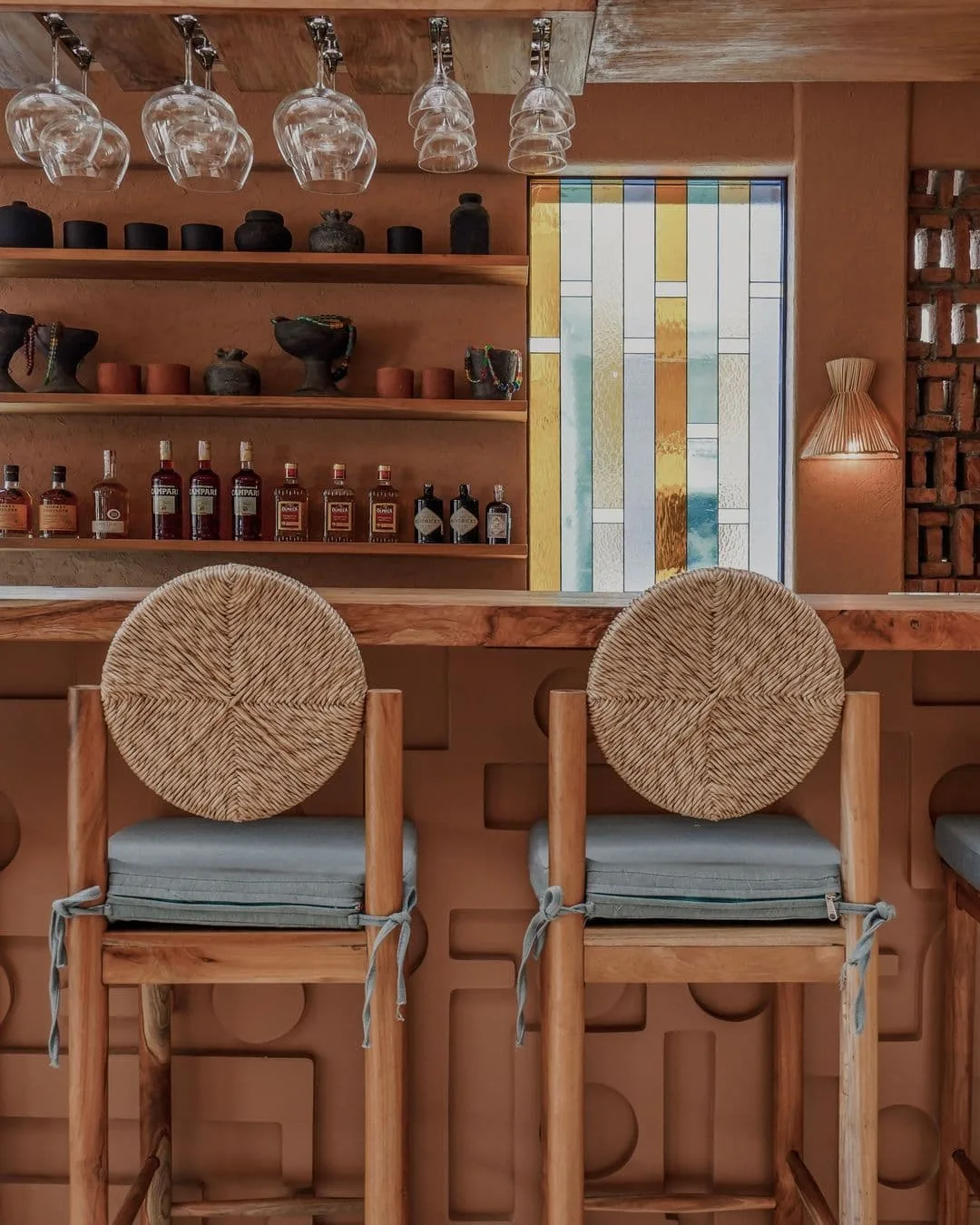 Interiors at Sababa speak of the Eastern Med