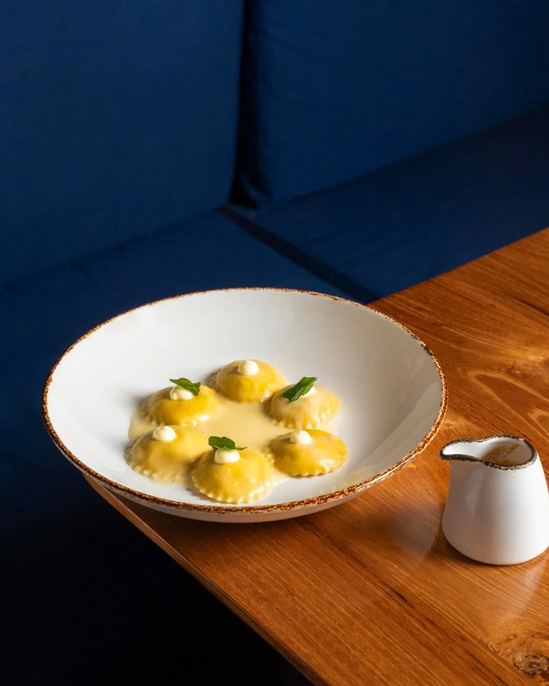 House speciality: ‘Ravioli al Tovagliolo.’