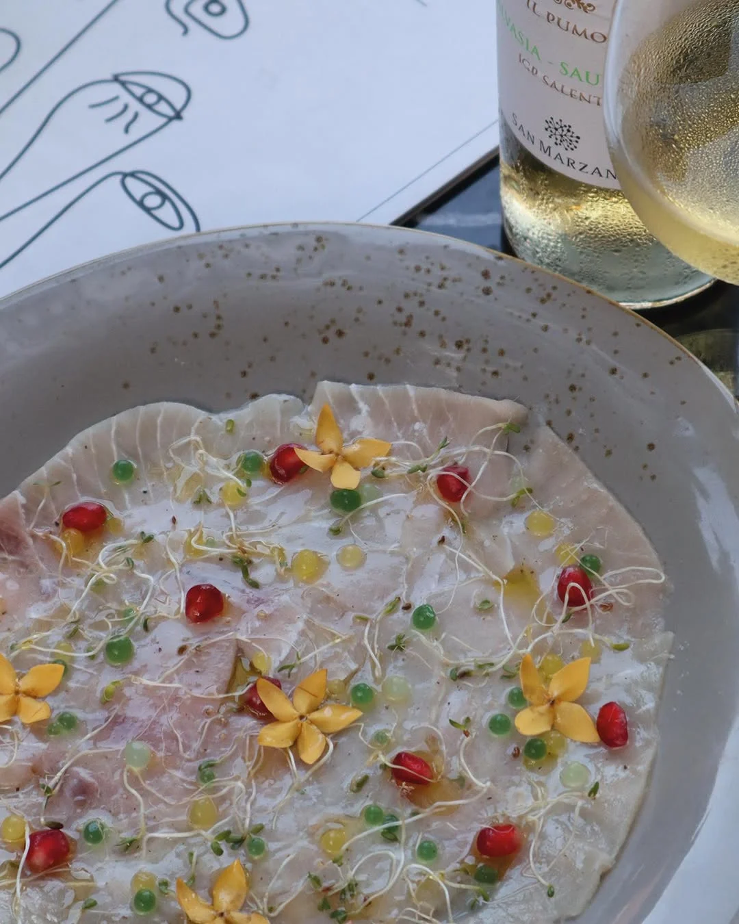 Swordfish carpaccio