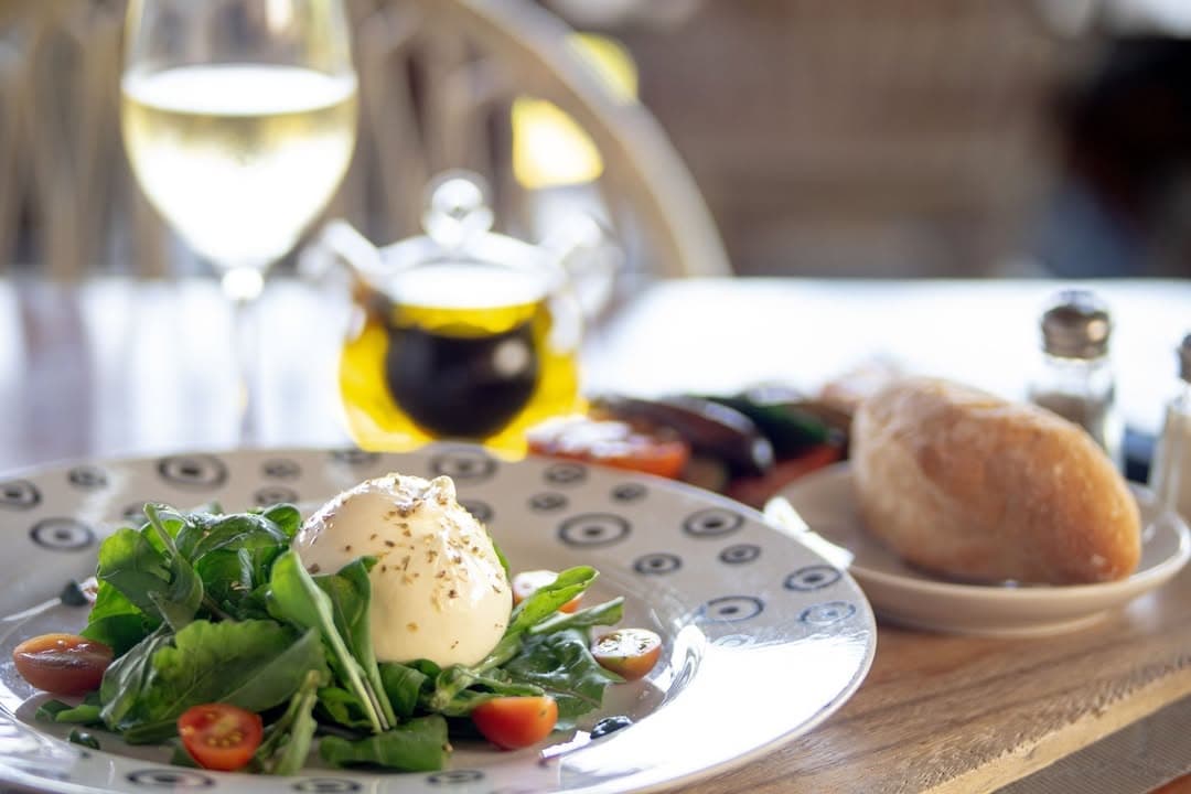 Caprese salad with burrata