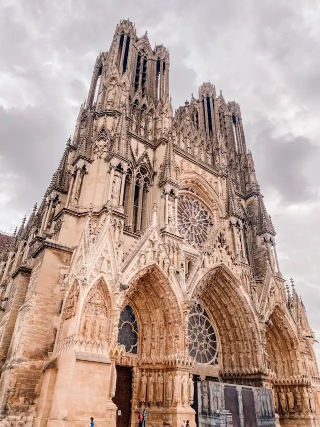 reims cathedral is a unesco world heritage site in reims france