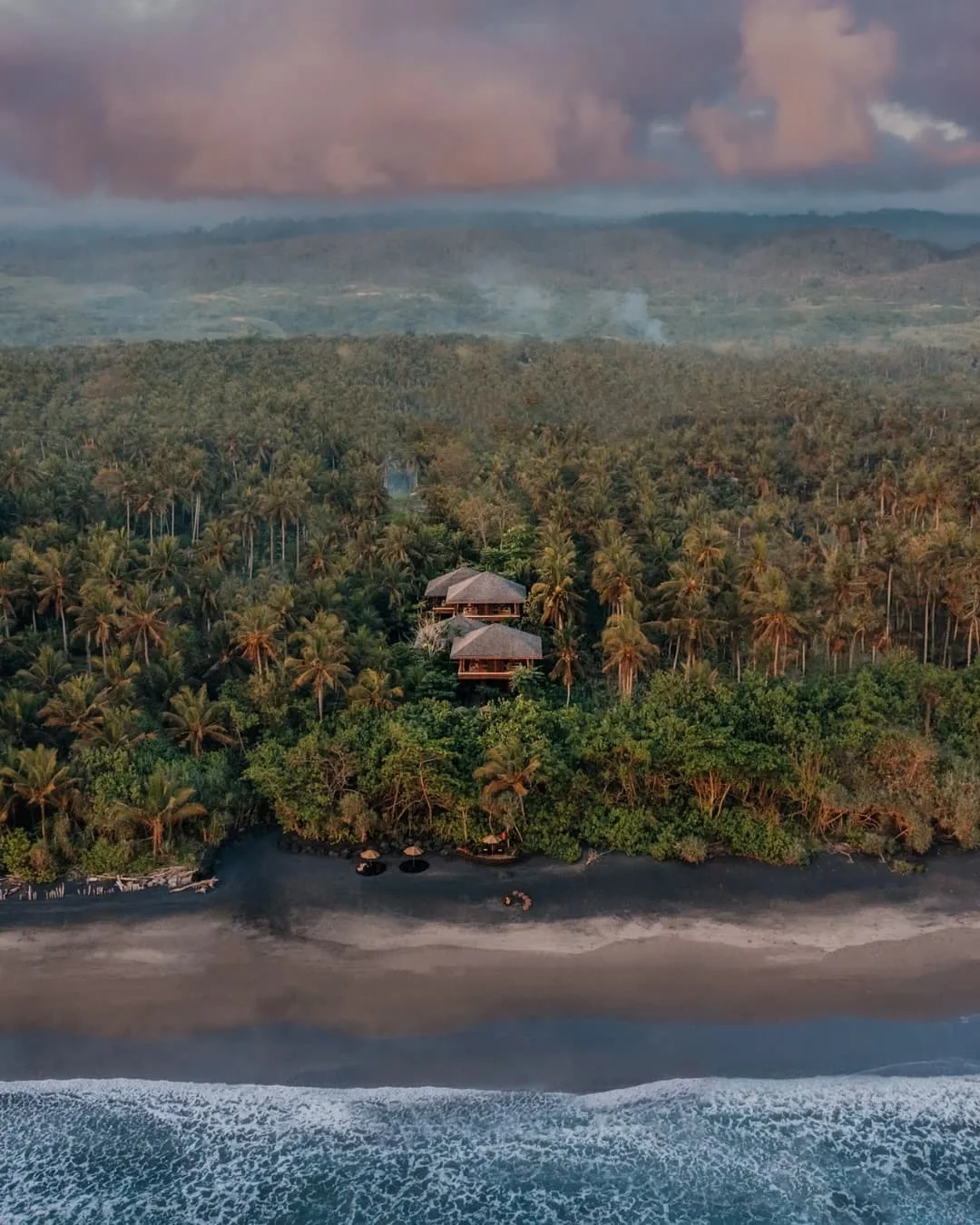 Lost Lindenberg is on a black lava sand beach