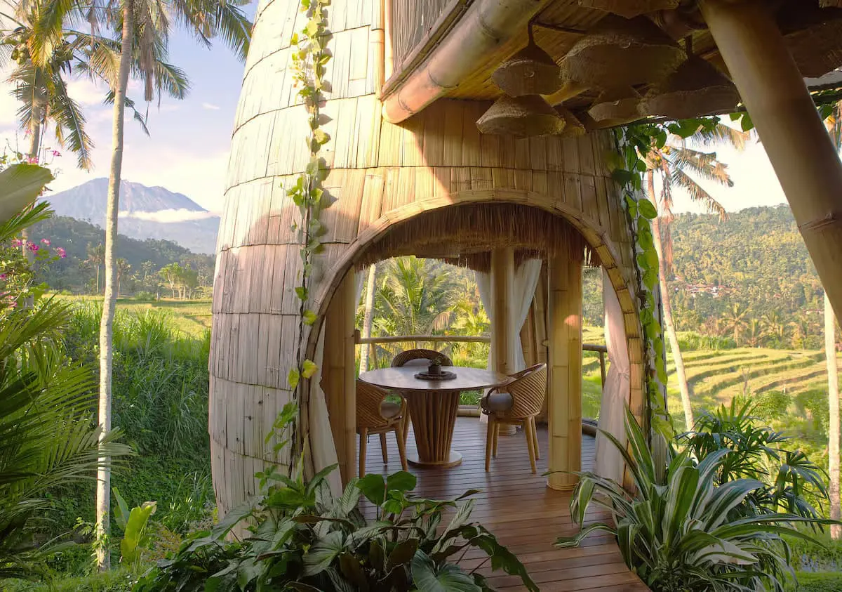 Fairytale bamboo dining area