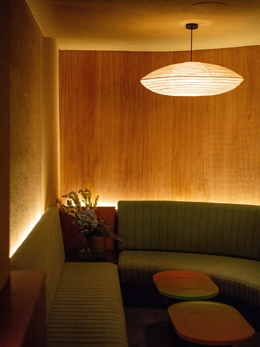 The interiors at Souvenir are rather Japandi