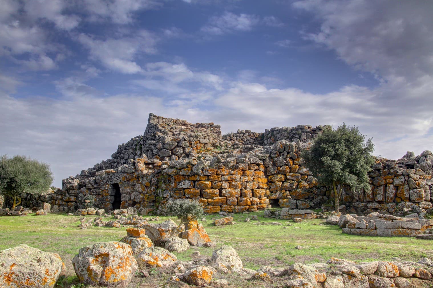 nuraghe arrubiu is a megalithic fortification in sardinia italy