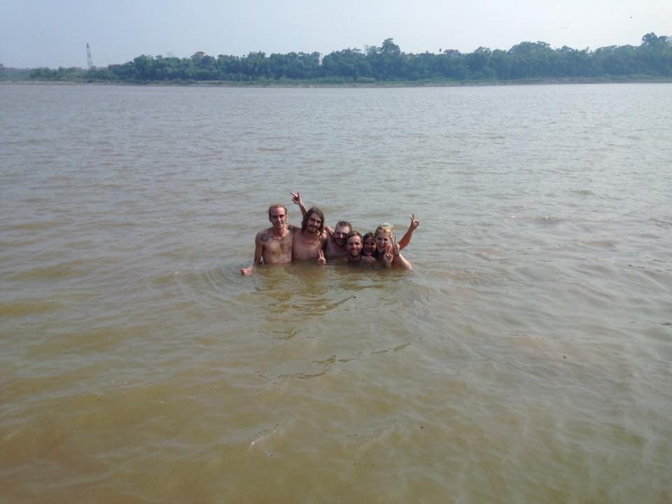 Swimming in the Red River