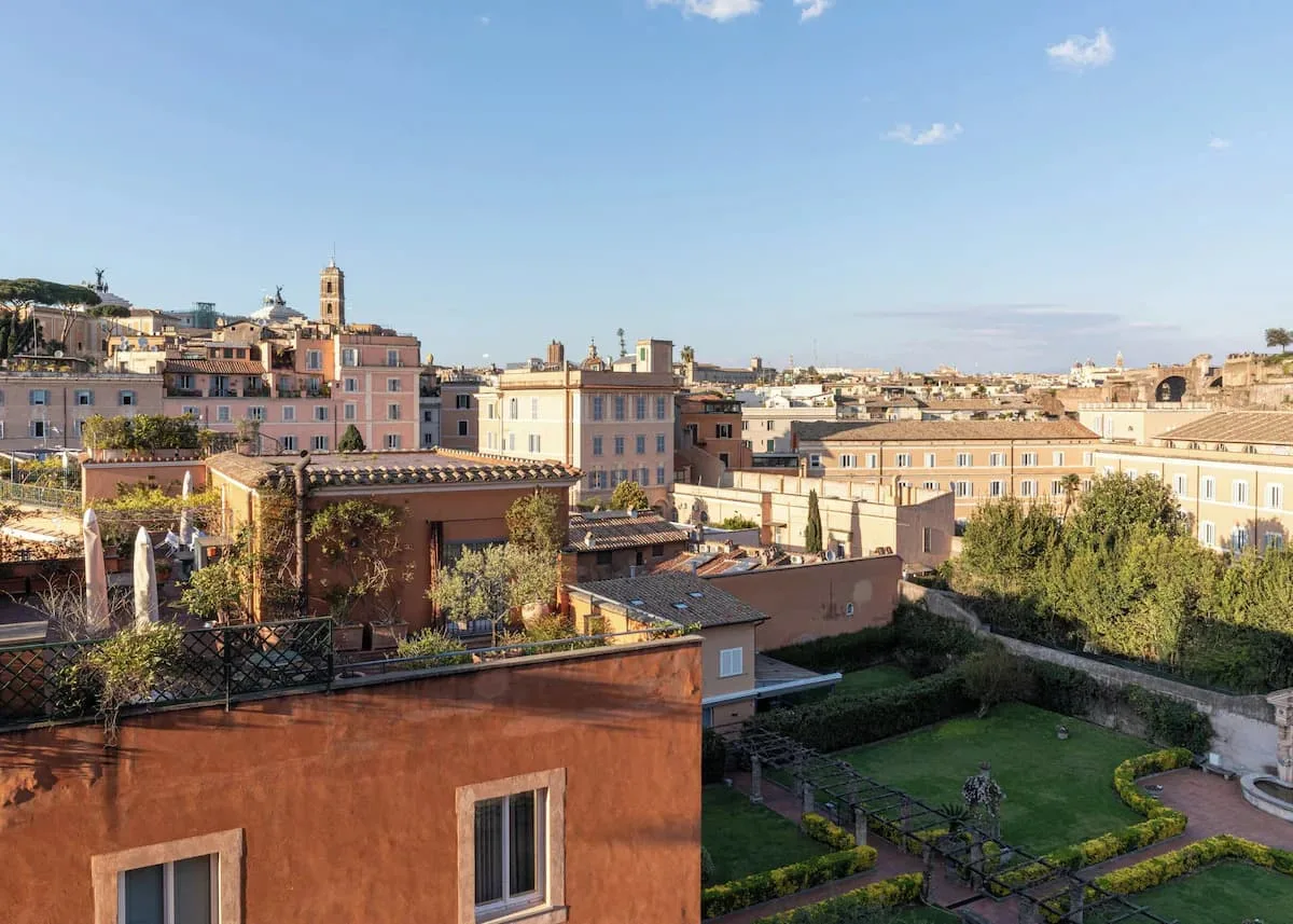 Views of Aventine Hill neighborhood