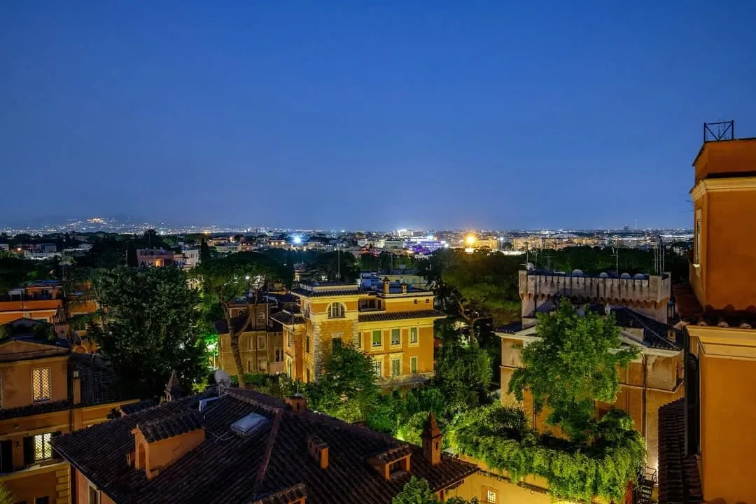 Rome at night in Aventino
