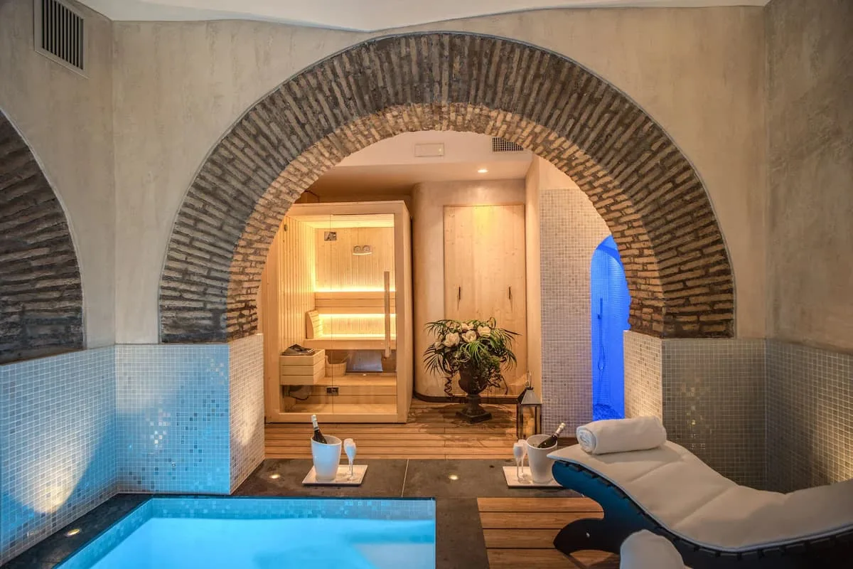 Roman style spa