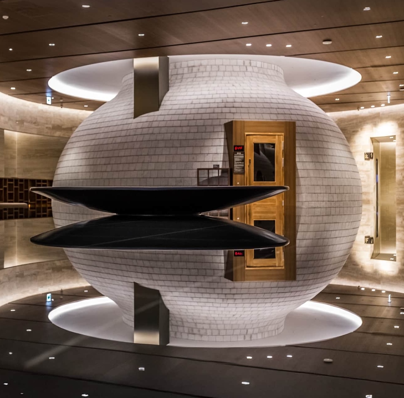 Yellow-brick kiln at Aquafield Spa