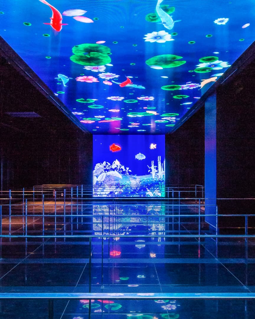 Digital mapping at Seoul Sky, one of the unsual things to do in Seoul