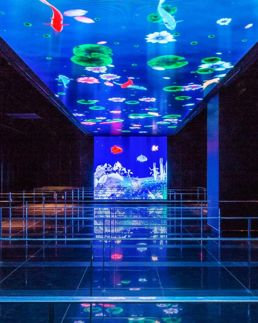 Digital mapping at Seoul Sky, one of the unsual things to do in Seoul