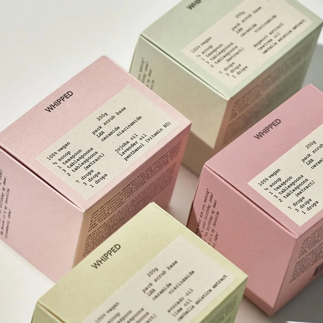 Various whipped beauty bars