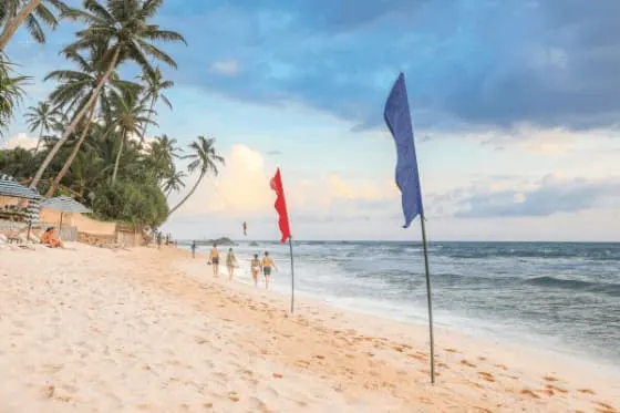 Soft sands outside a resort