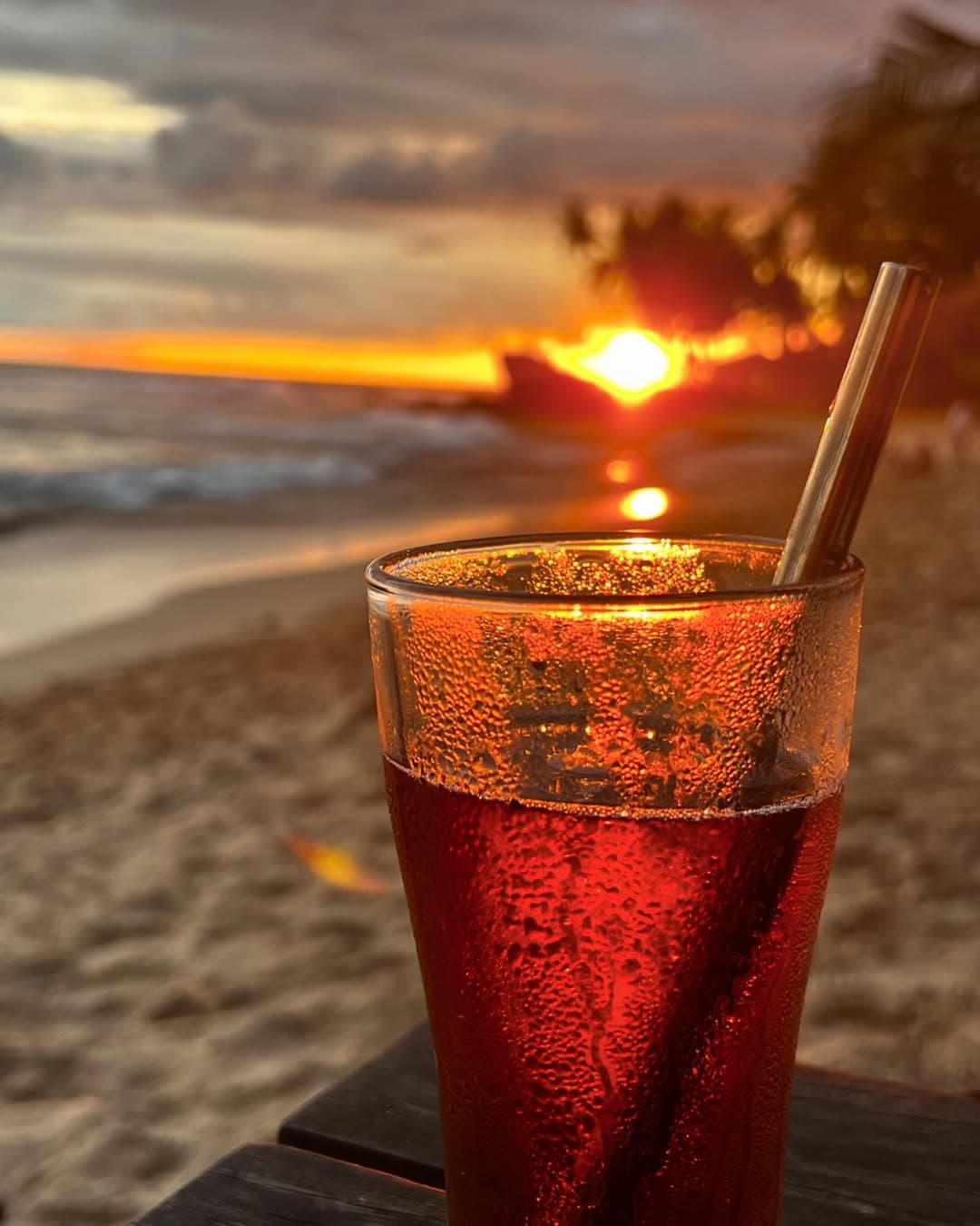 Enjoy a cocktail or drinks down at the beach from the beachfront restaurant