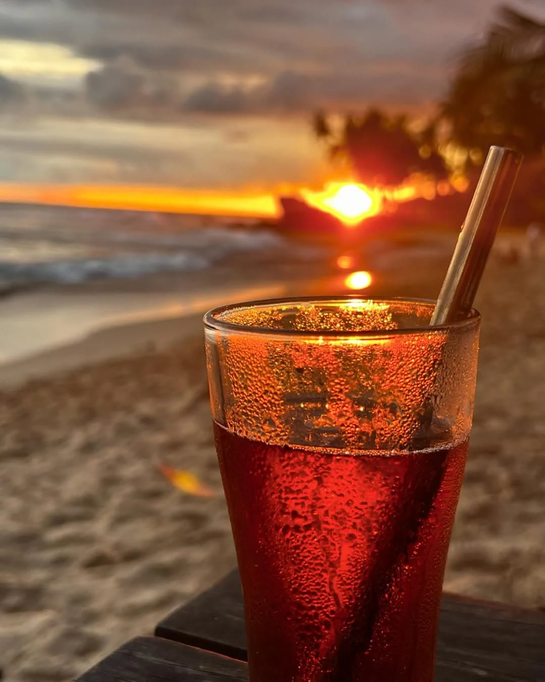 Enjoy a cocktail or drinks down at the beach from the beachfront restaurant