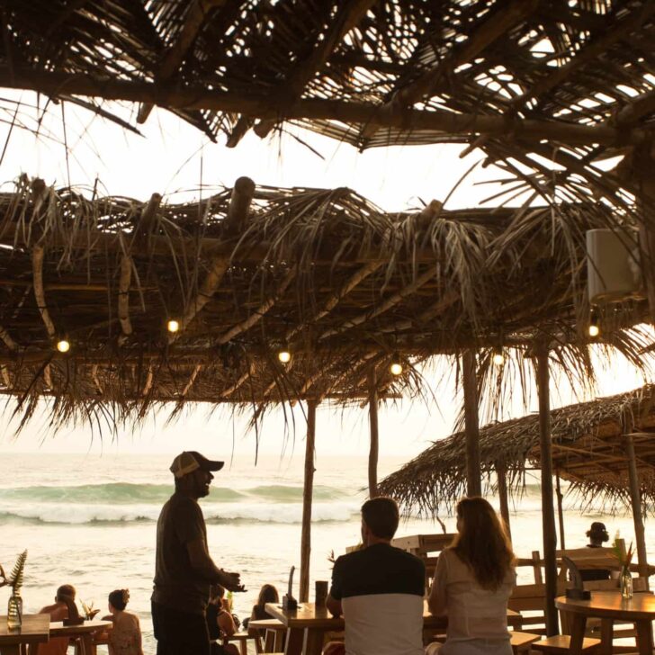 Outside beach seating