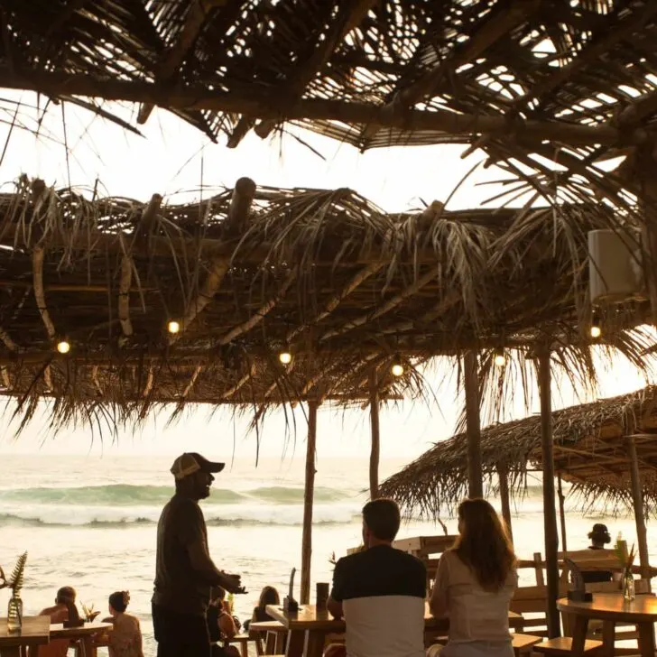 Outside beach seating