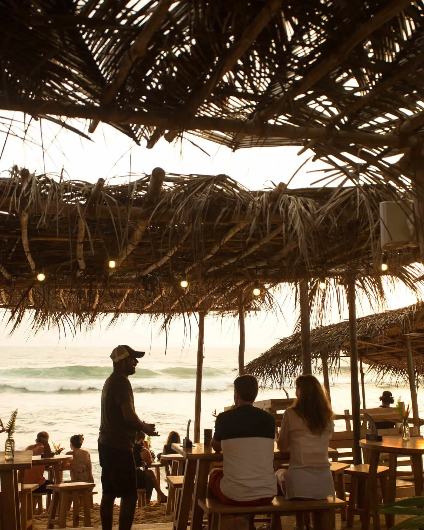 Outside beach seating