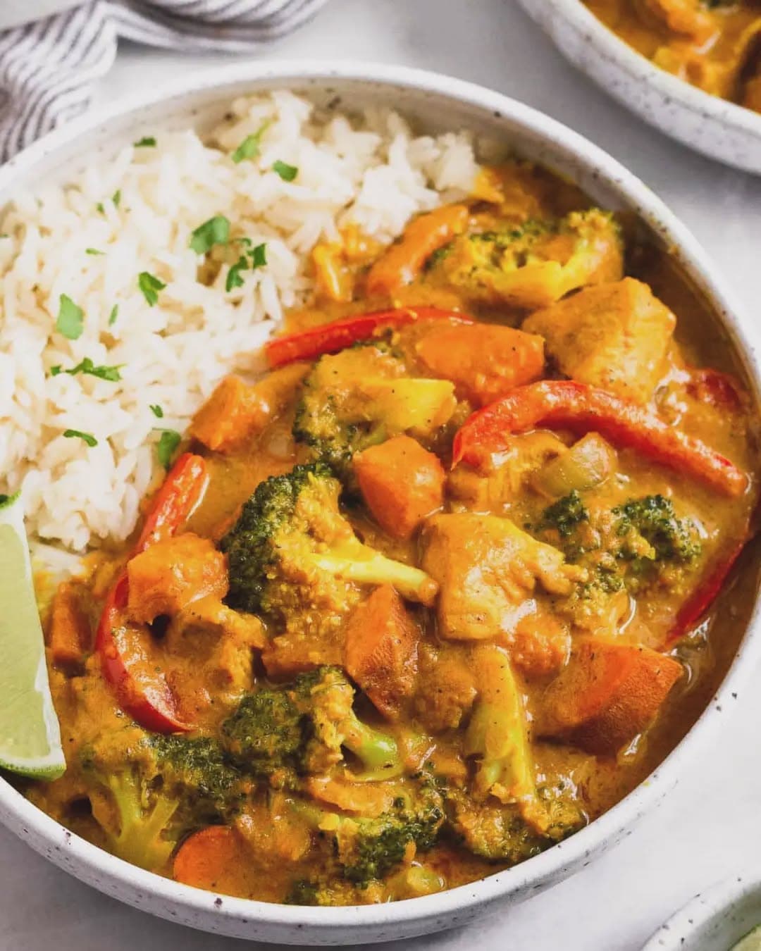 Sri Lankan curry with rice