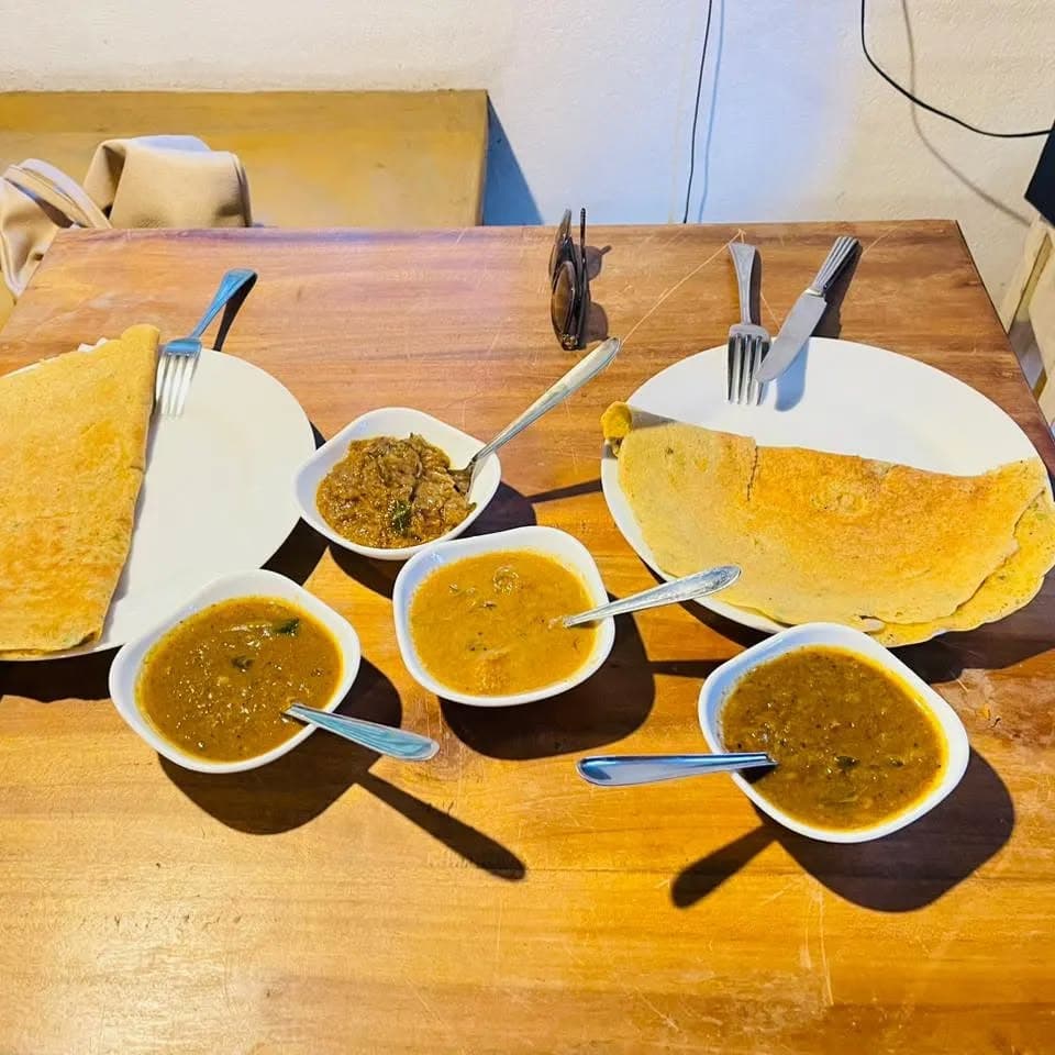 A selection of dahl and rotis