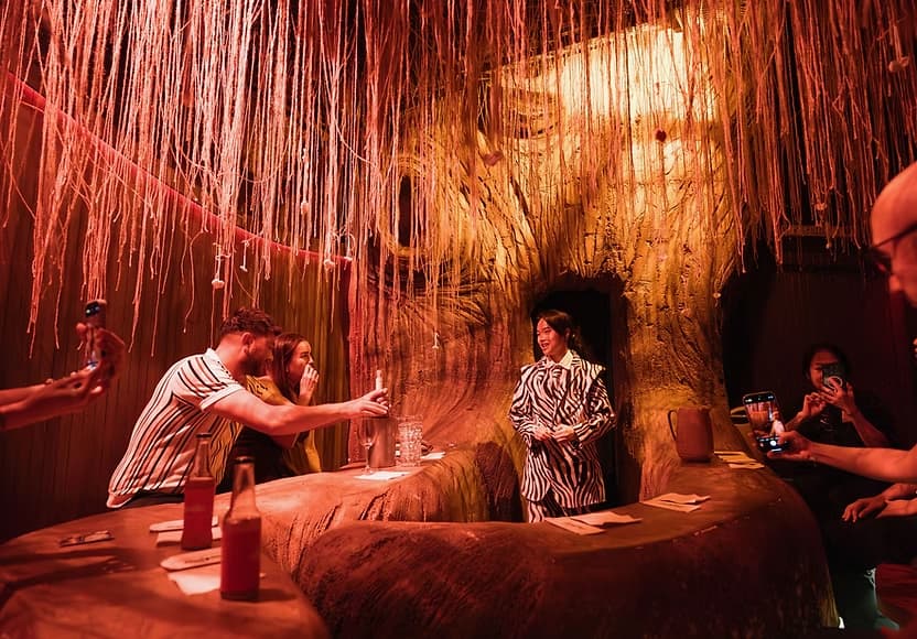 One of the six rooms, this one is the spooky-themed