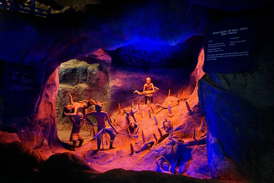 Displays within Hell's Museum
